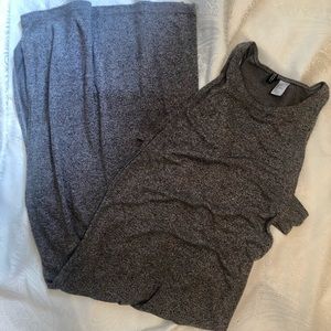 H&M GREY MIDI DRESS, Size 6